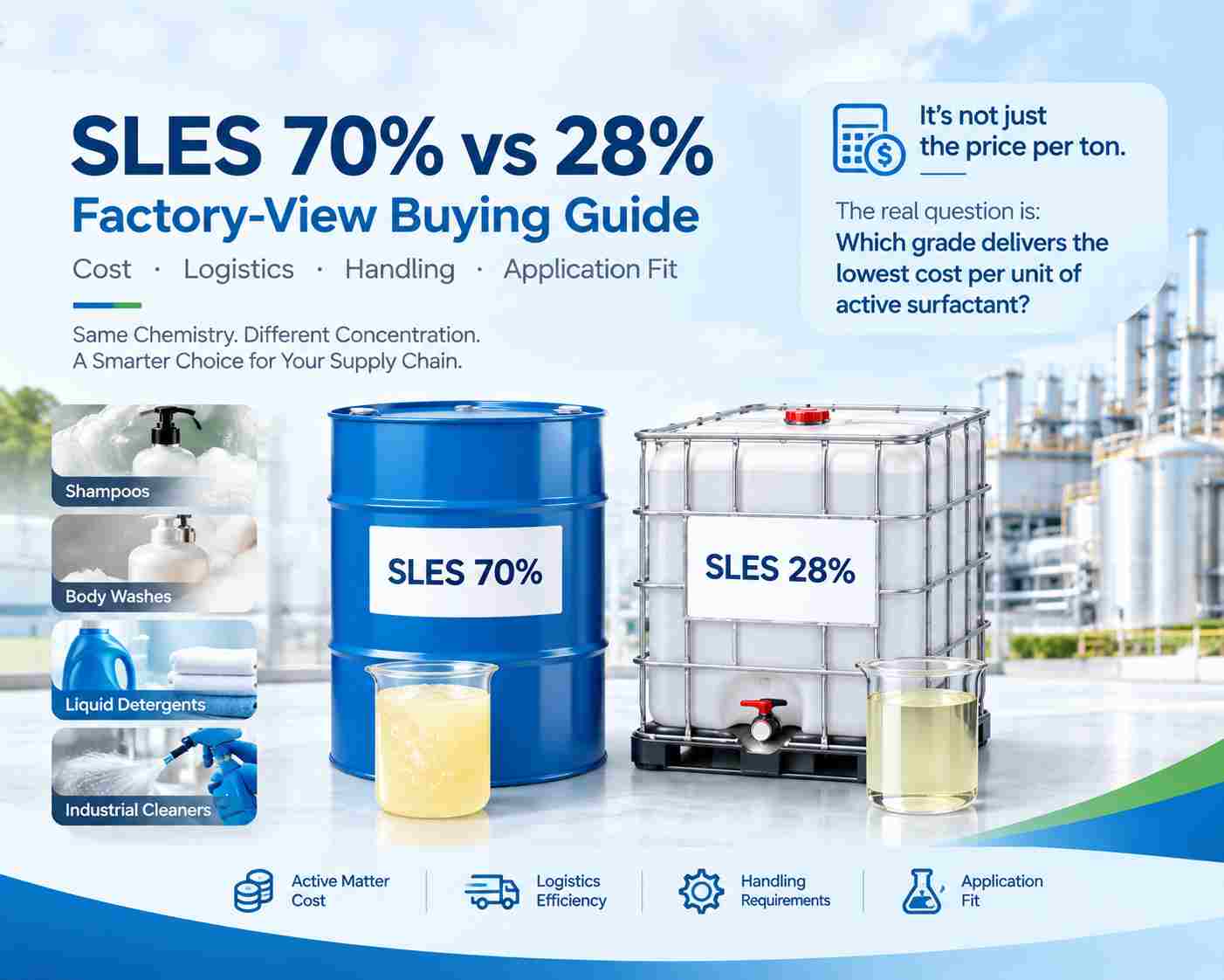 SLES 70% vs 28%: A Factory Perspective on Cost, Logistics, and Selection